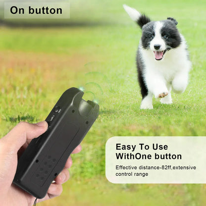 Ultrasonic dog repeller with remote control