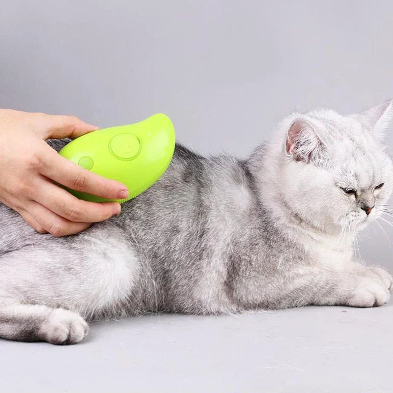 Electric cat brush with water, silicone