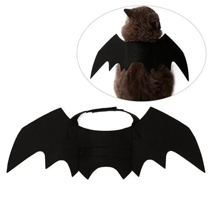 Halloween Dog or Cat Costume, Black Bat Wings, Cosplay Costume