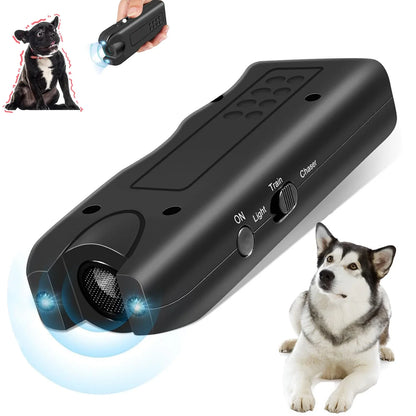 Ultrasonic dog repeller with remote control