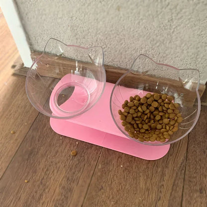 Stand with non-slip bowls for cats and dogs