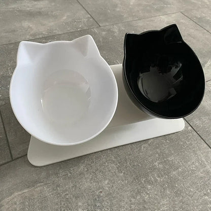 Stand with non-slip bowls for cats and dogs