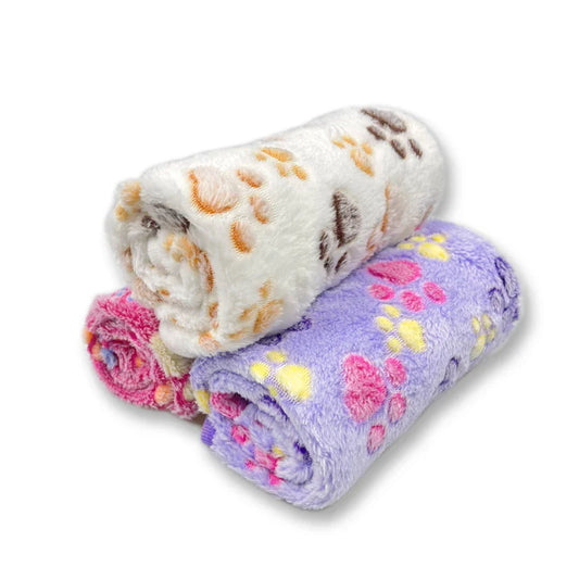 Soft and fluffy animal blanket, cartoon pattern, warm and comfortable, for cats and dogs