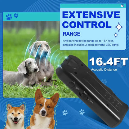 Ultrasonic dog repeller with remote control