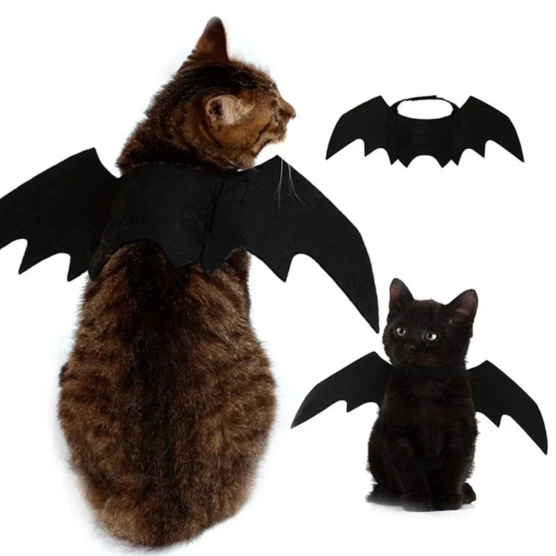 Halloween Dog or Cat Costume, Black Bat Wings, Cosplay Costume