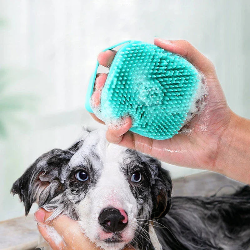 Pet Bath Brush, Soft Silicone, Massager, Cleaning and Grooming Tool