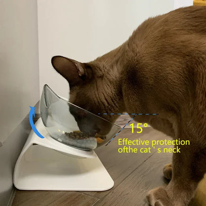 Stand with non-slip bowls for cats and dogs