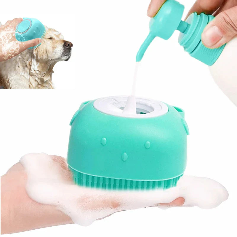 Pet Bath Brush, Soft Silicone, Massager, Cleaning and Grooming Tool