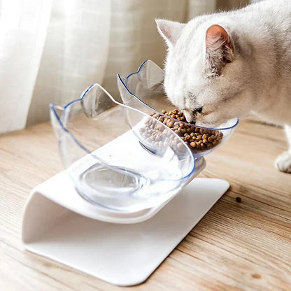 Stand with non-slip bowls for cats and dogs