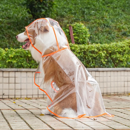 Dog Raincoat, Waterproof, Hooded, for Small and Medium Dogs, Transparent Cape